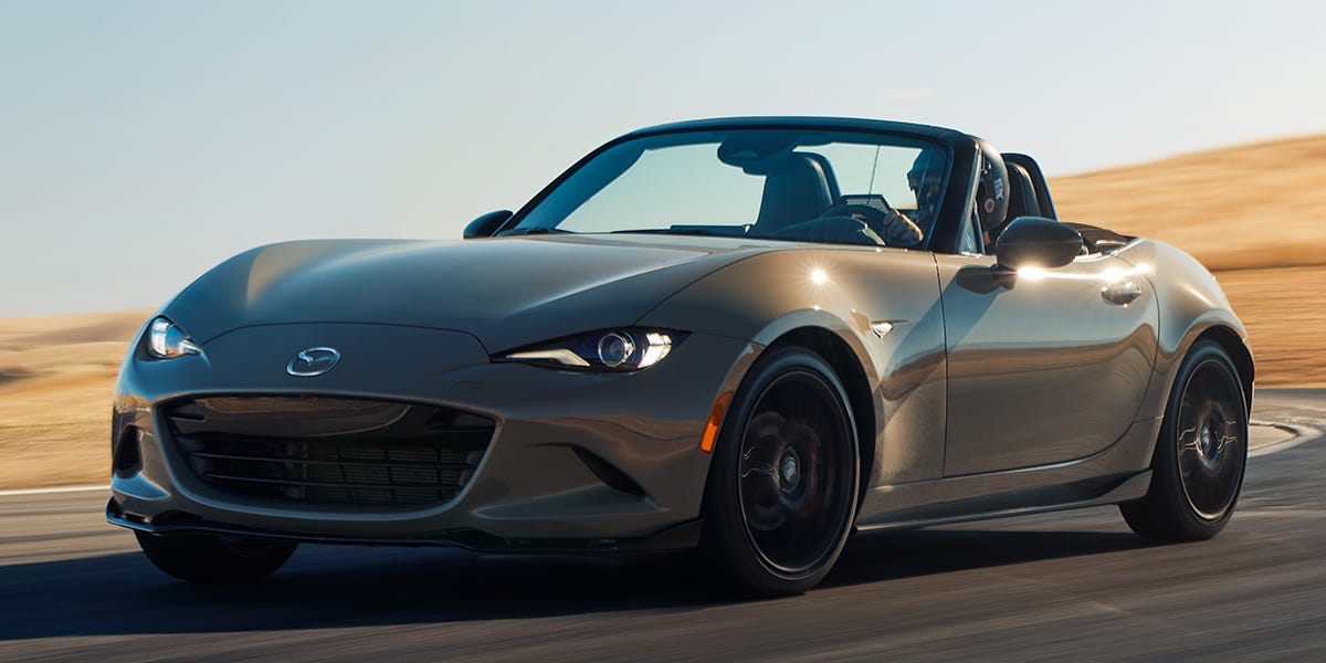 Mazda Considering Electric MX-5 Miata, CEO Says, But Weight Remains an Issue